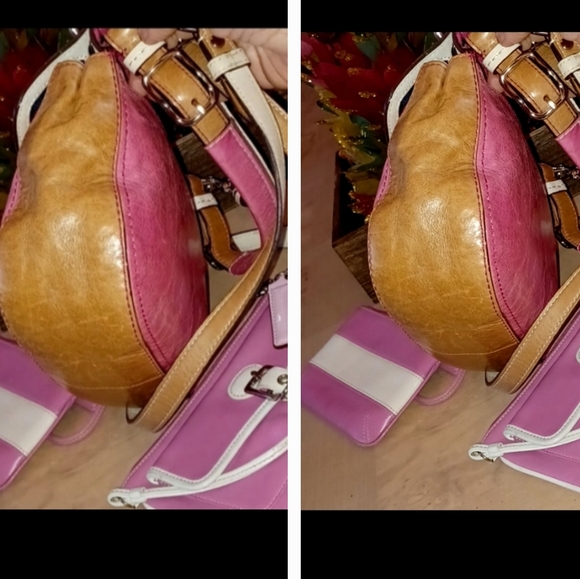 VINTAGE 2000's TWO COACH LEATHER WRISTLETS & 2007 COACH BAG - Picture 10 of 17